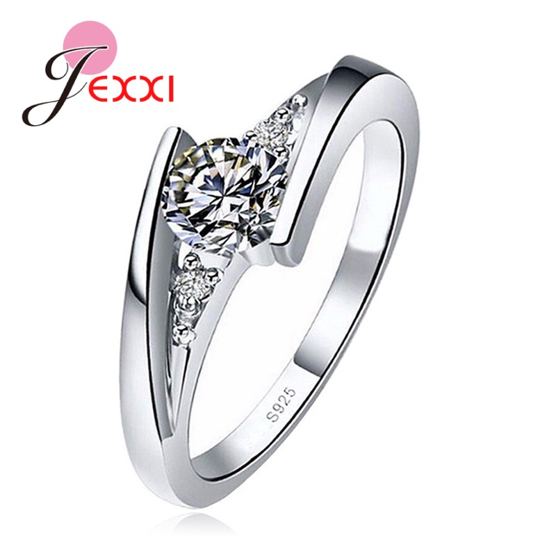 Statement Cocktail Ring - オリジナル925スターリングシルバーヴィンテージのブドウリングスパークリングジルコンリング女性のための結婚式の指リングシルバー925ジュエリー
