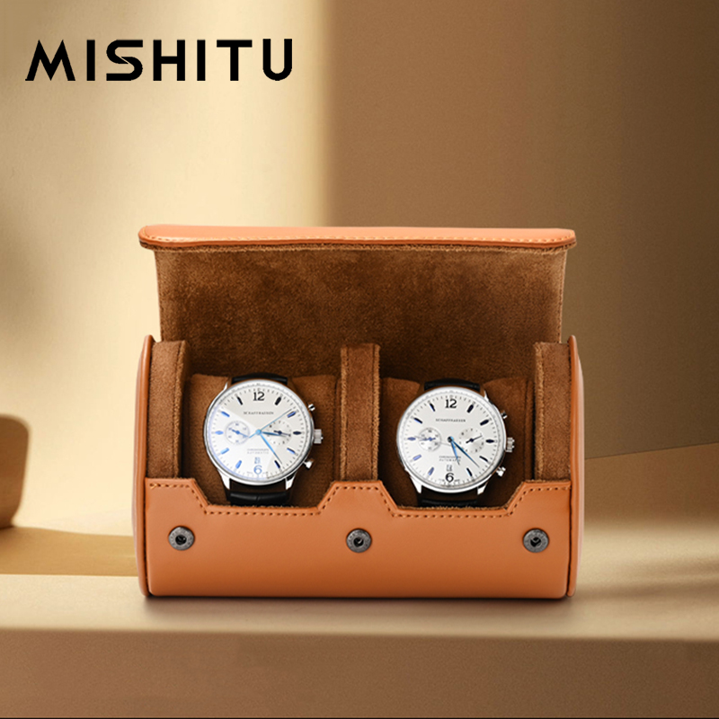 Jewelry Watches Vintage - MISHITU 1/2/3 スロット時計収納ロールトラベルバッグポータブルヴィンテージレザー時計ディスプレイボックス収納袋時計オーガナイザー男性ギフト