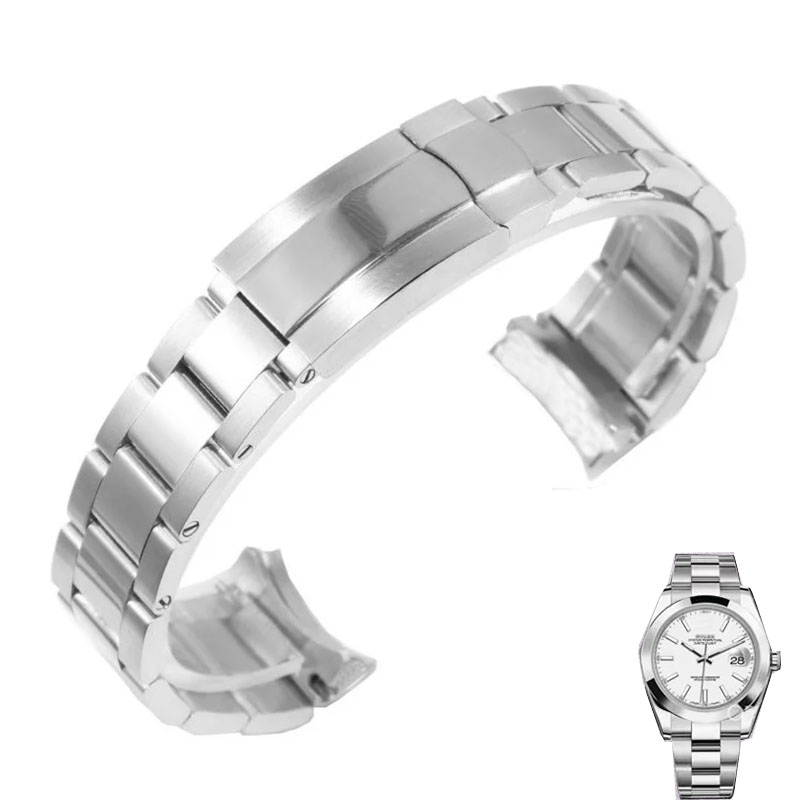 Jewelry Rolex Watches - 時計バンドロレックスオイスターパーペチュアルデイトジャストデイトナサブマリーナ高級メンズ時計ストラップステンレス 904L スチールブレスレット 20 ミリメートル 21