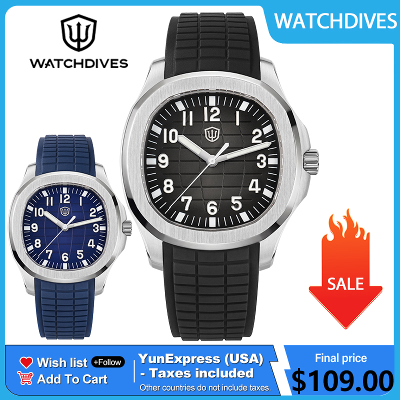 Jewelry Watches Vintage - Watchdives WD008 38mm ダイブメンズウォッチ VH31 スイープセコンドクォーツムーブメントサファイア超発光