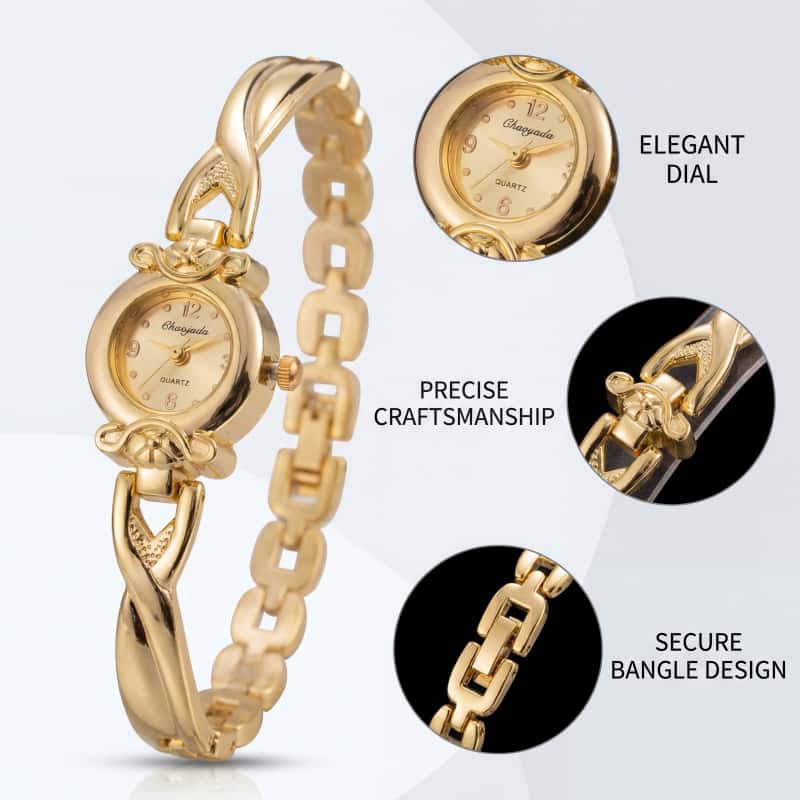 ファッション薄型ゴールド腕時計女性のための絶妙な高級レディー - Jewelry Watches Vintage のレビューと価格