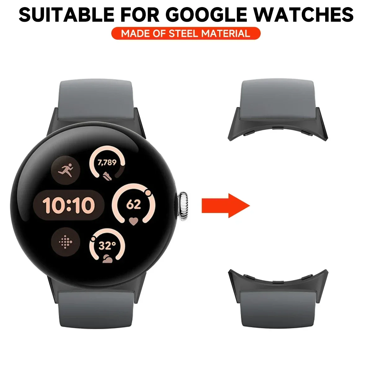Google Pixel 3用ウォッチストラップコネクタアダ - Watch Strap Replacement のレビューと価格