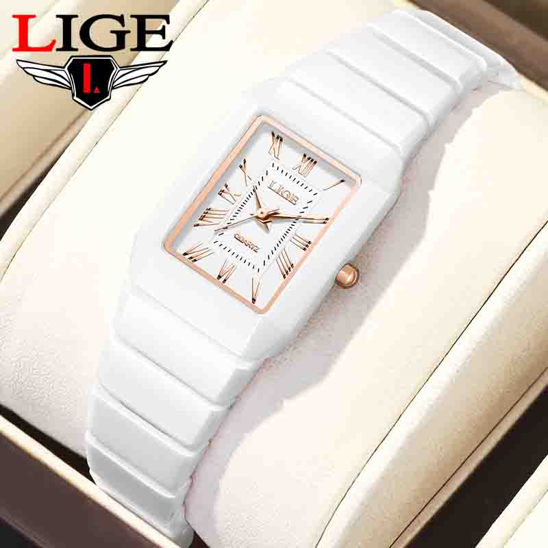 LIGE 腕時計 レディース腕時計ブランド セラミック ファ - Jewelry Watches Vintage のレビューと価格