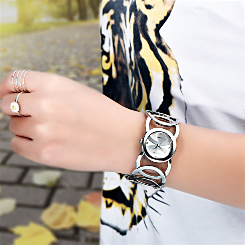 高級ブランドの女性のゴールド腕時計フルステンレス鋼マジック女 - Jewelry Watches Vintage のレビューと価格