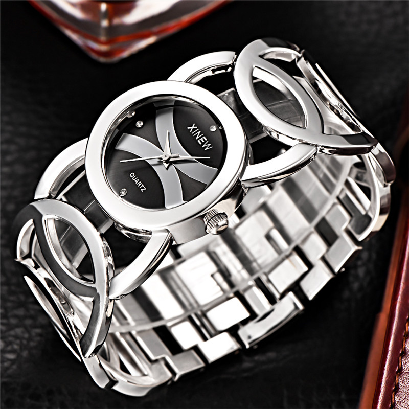 高級ブランドの女性のゴールド腕時計フルステンレス鋼マジック女 - Jewelry Watches Vintage のレビューと価格