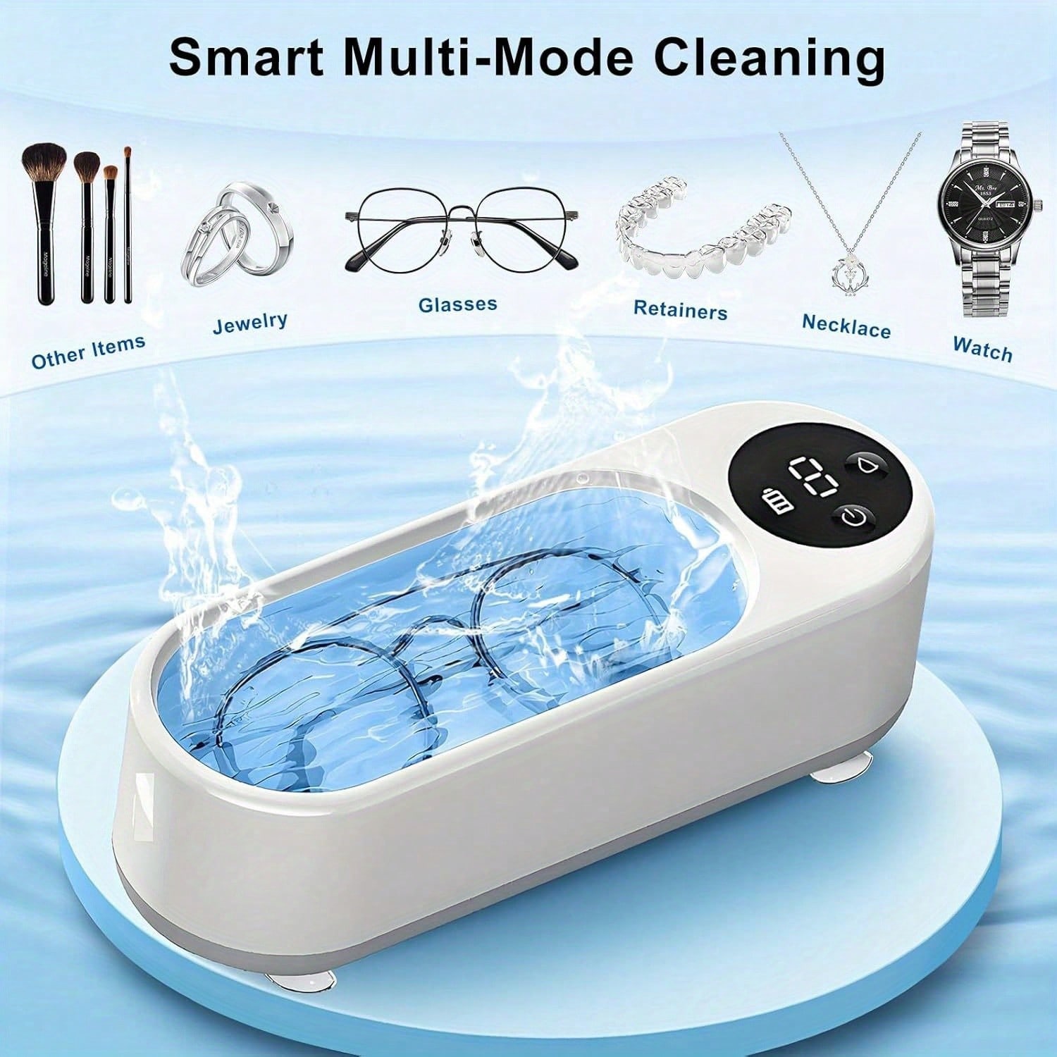 ポータブル超音波洗浄機、USB充電式高周波振動洗浄機、ジュエ - Jewelry Essentials Watches のレビューと価格