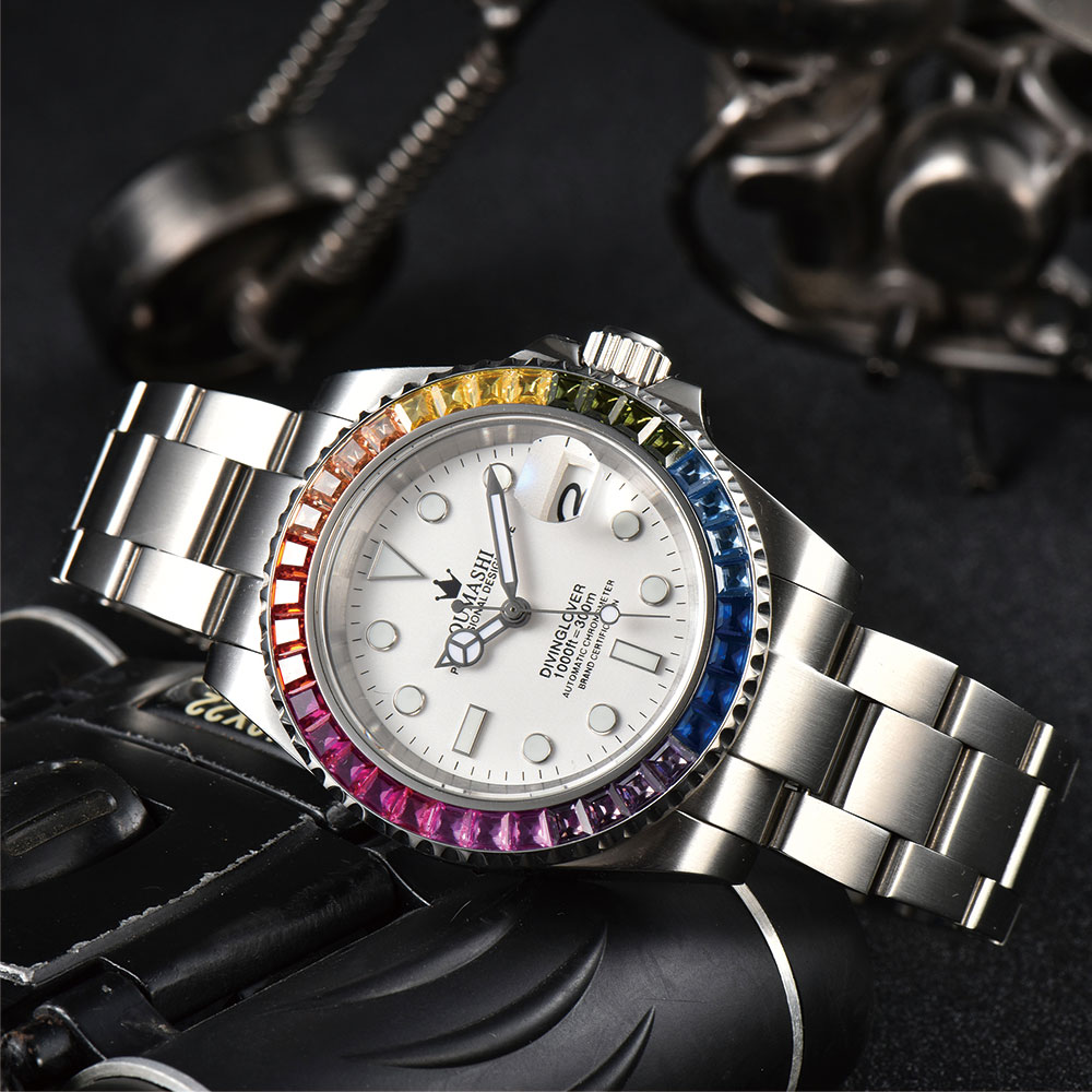 40mm 高級ダイビングメンズウォッチ NH35 ムーブメン - Watch Strap Replacement のレビューと価格