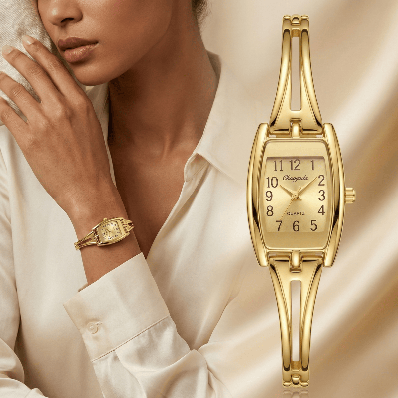 高級女性用腕時計ファッション長方形合金時計ストラップブレスレ - Jewelry Watches Vintage のレビューと価格