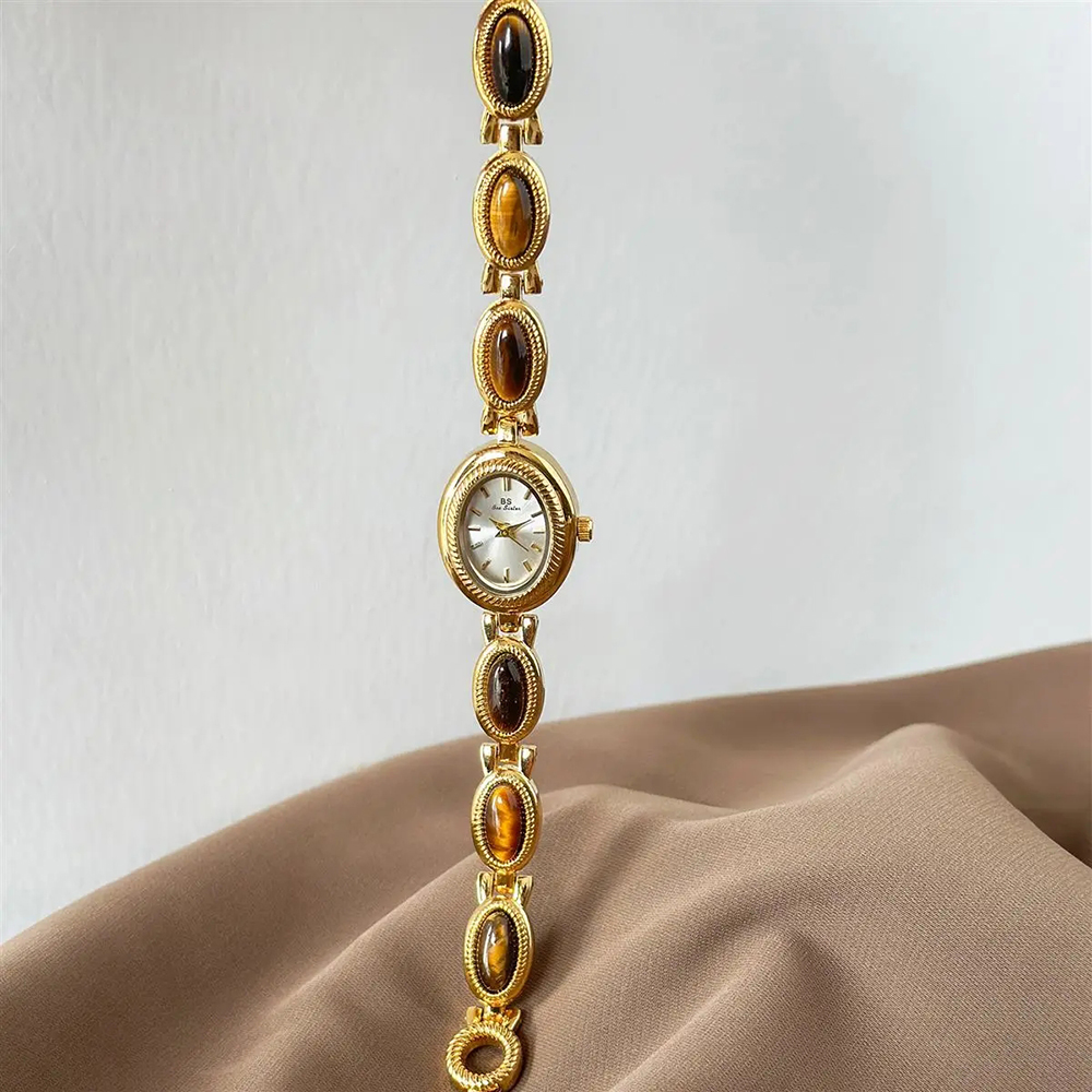 女性用 ゴールド ウォッチ ヴィンテージ ブラウン ジェイド - Jewelry Watches Vintage のレビューと価格