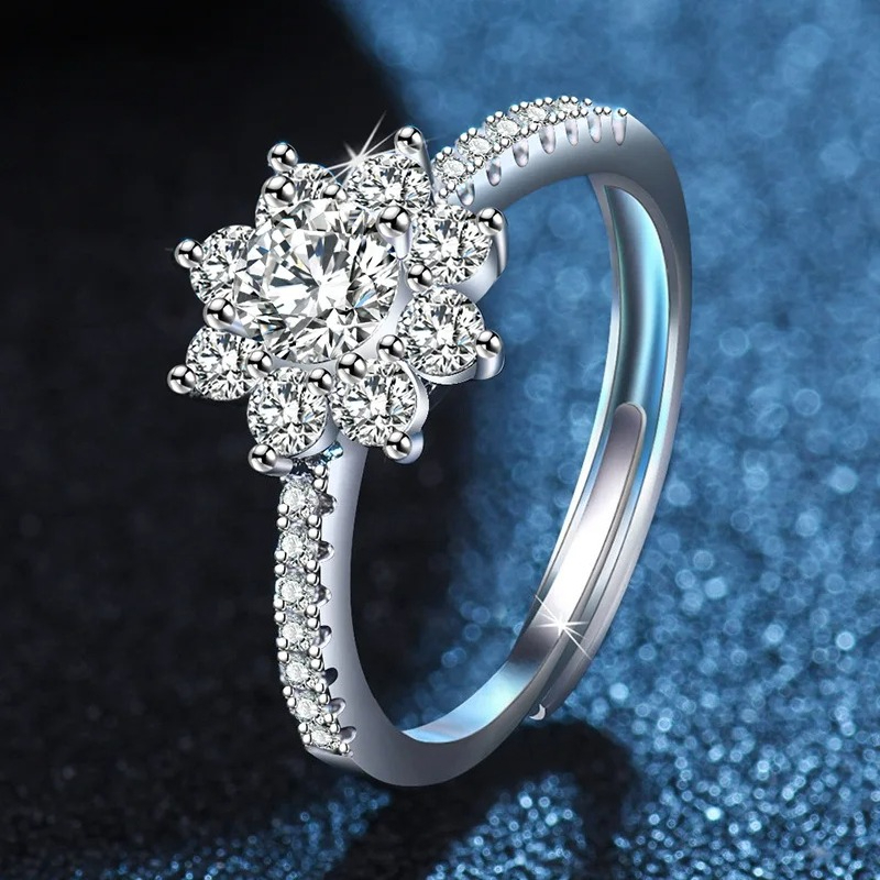 高級 925 スターリングシルバーリングシンプルな女性のため - Statement Cocktail Ring のレビューと価格