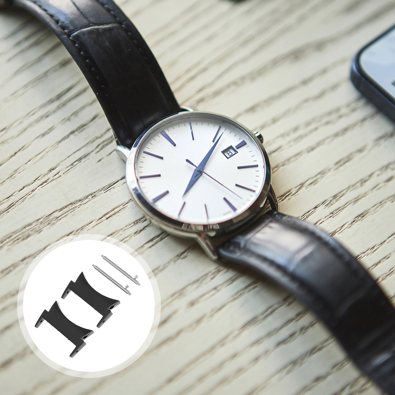 1 ペアステンレス金属時計バンドアダプター交換コネクタ簡単取 - Watch Strap Replacement のレビューと価格
