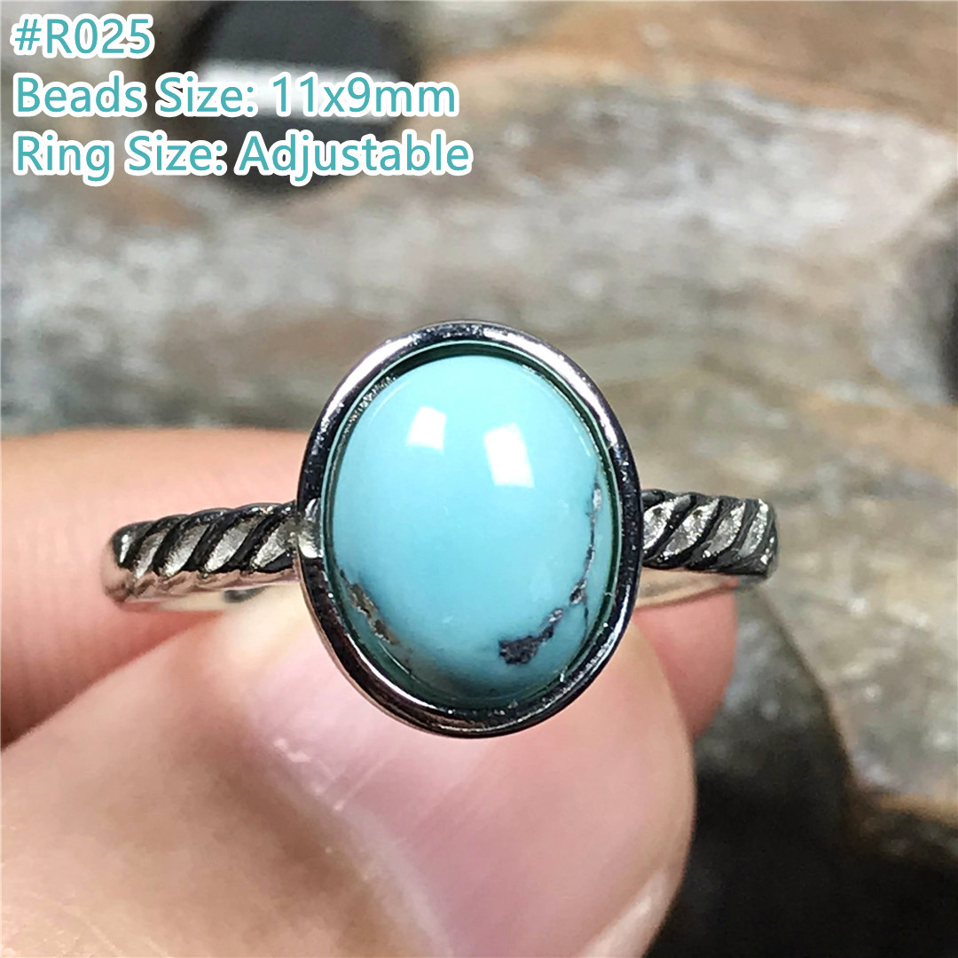 女性と男性のための調節可能な天然ターコイズリング,癒しの愛の - Turquoise Stone Ring のレビューと価格