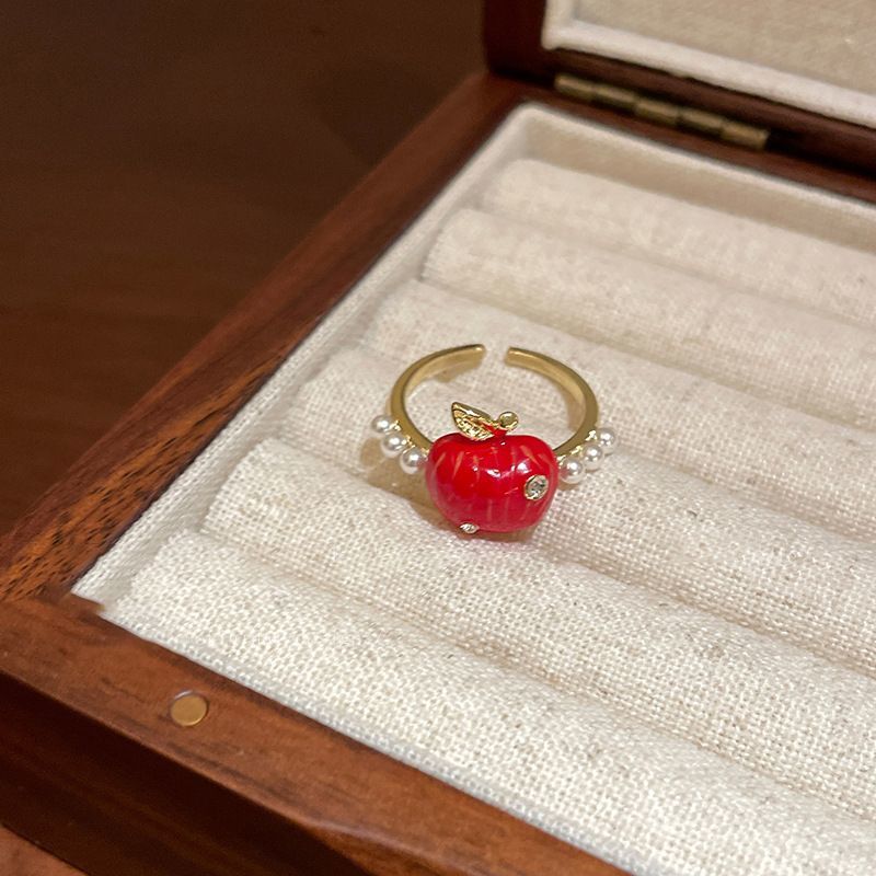 クリスマスアップルリング レッド キュート オープン アジャ - Eve Jewelry & Watches Distribuidor Oficial Rolex Buenos Aires のレビューと価格