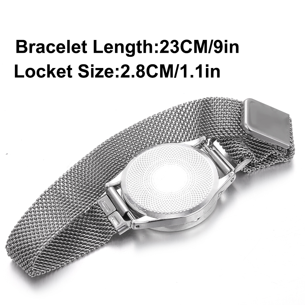 生命の樹アロマセラピーブレスレットステンレス鋼エッセンシャル - Jewelry Essentials Watches のレビューと価格
