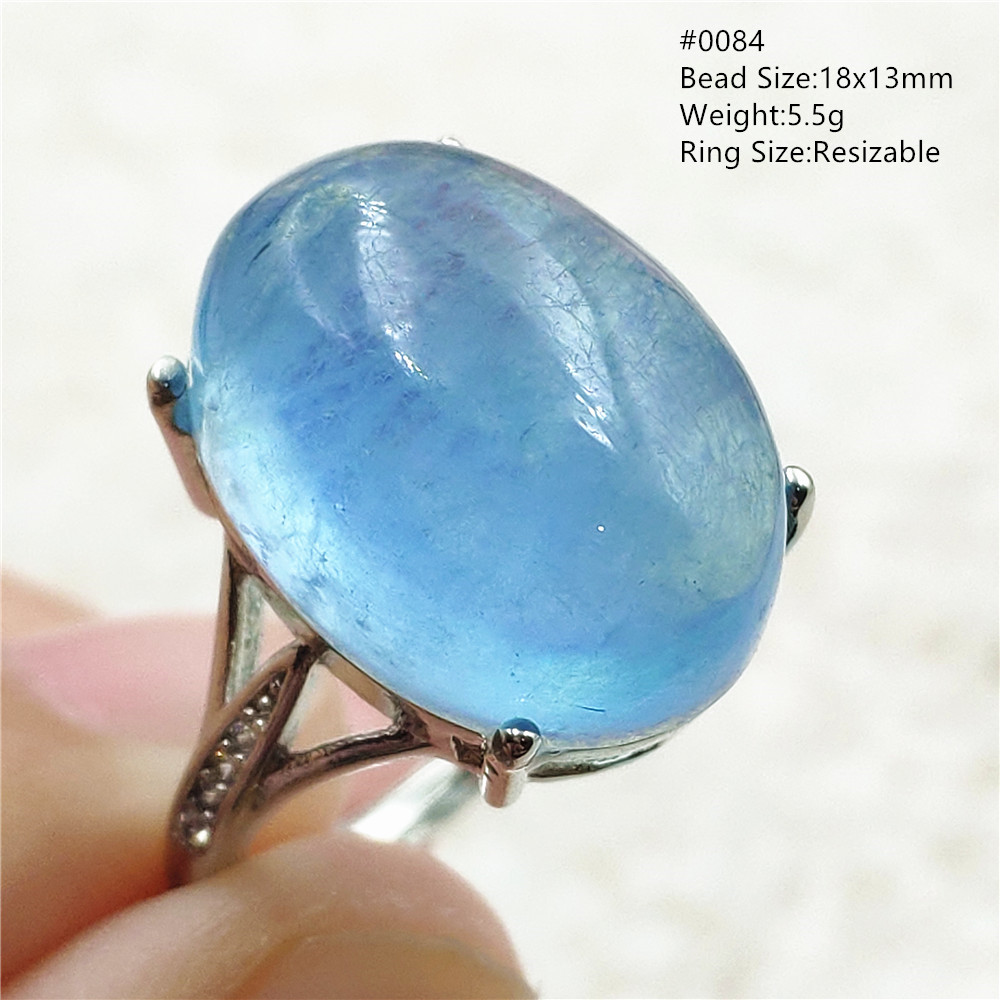 女性用ナチュラルブルーアクアマリンビーズリング,調節可能なブ - Turquoise Stone Ring のレビューと価格