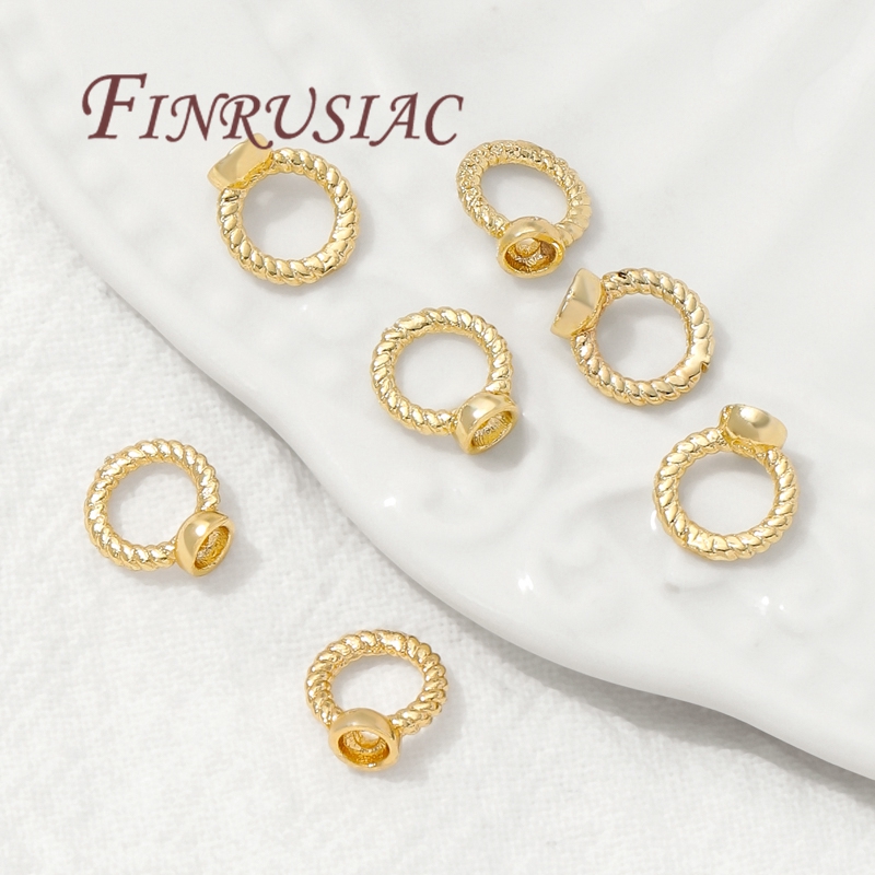7.5mm エンド接続リング 18K ゴールドメッキラウンド - Gold Plated Ring のレビューと価格