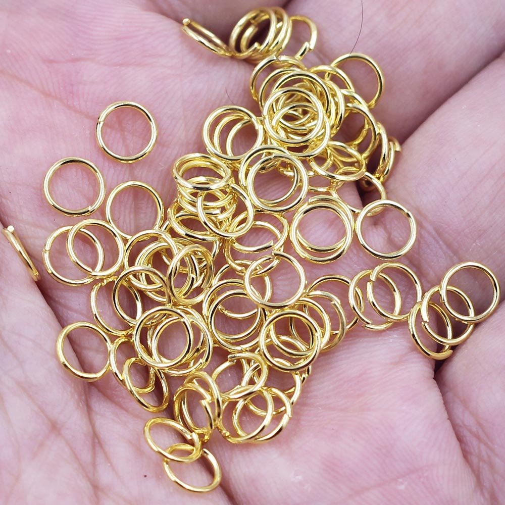 500個 オープンジャンプリング 合金 ゴールドメッキ ラウ - Gold Plated Ring のレビューと価格