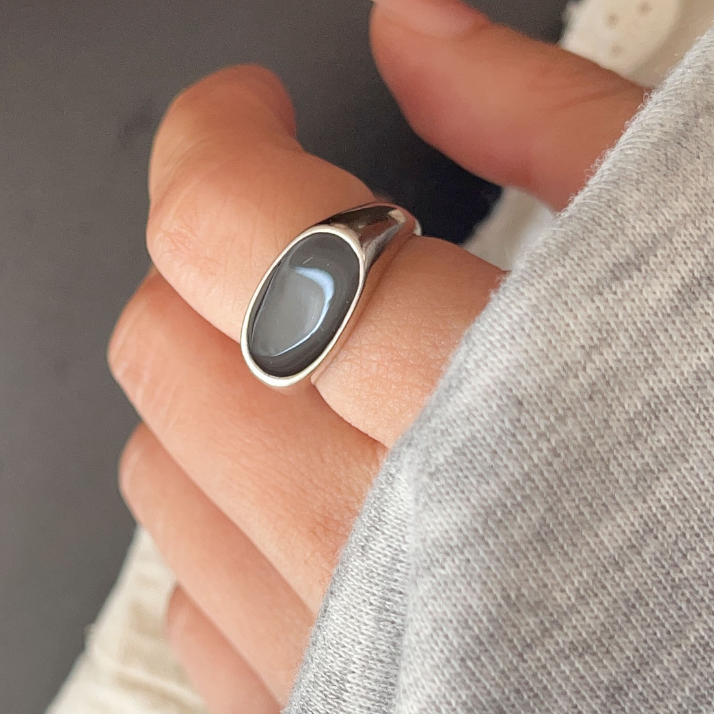 925 スターリングシルバーリング女性のための幾何学的なファ - Statement Cocktail Ring のレビューと価格