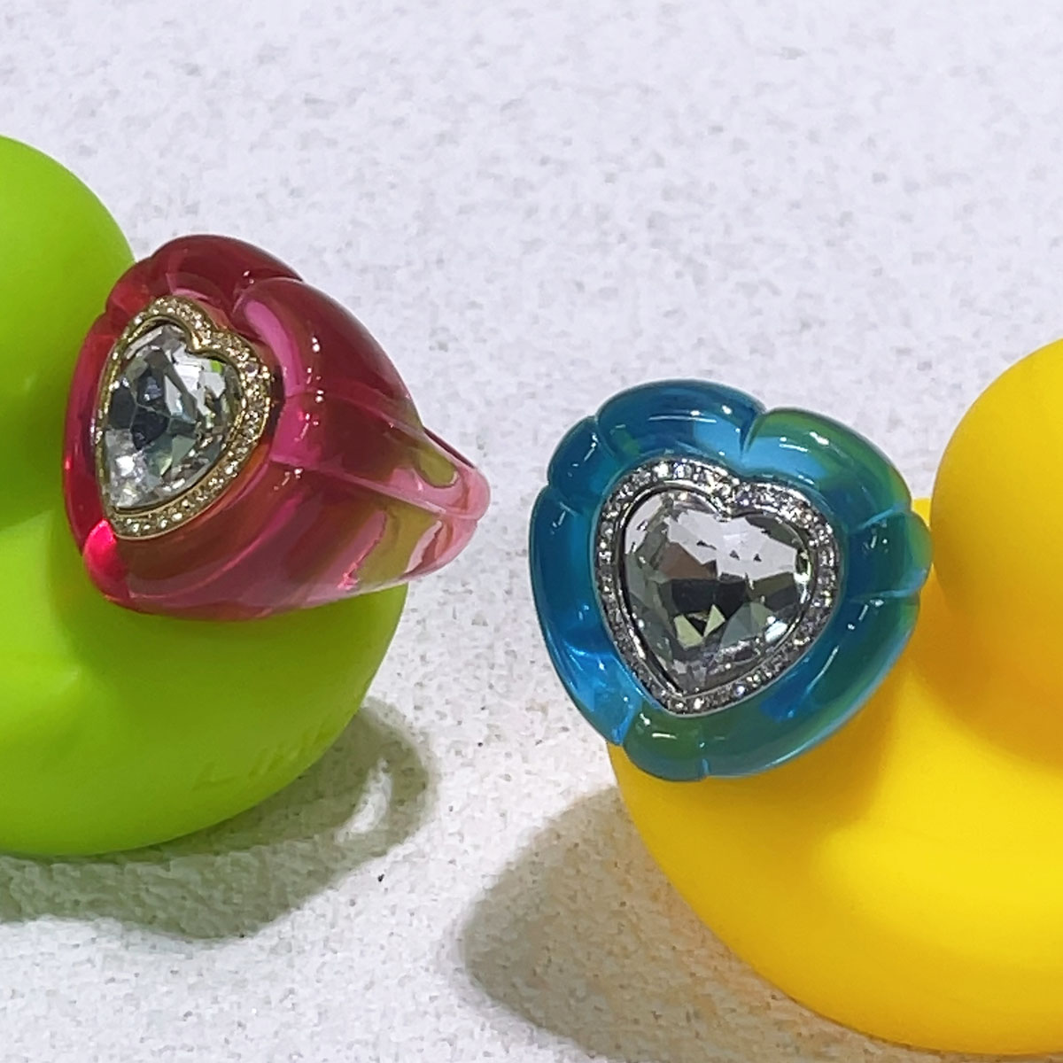 リングオリジナルカクテルパーティーリング新しいトレンド高級ク - Statement Cocktail Ring のレビューと価格
