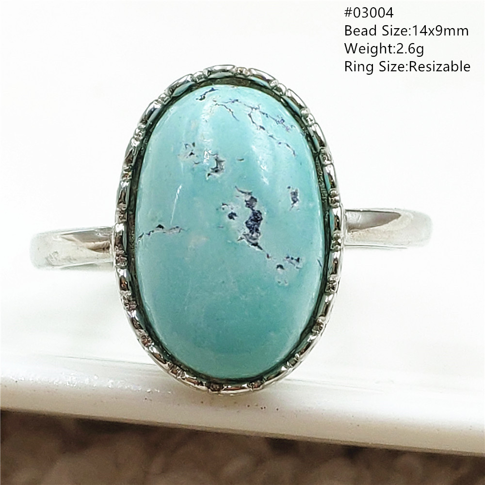 ターコイズストーンをあしらった925スターリングシルバーリン - Turquoise Stone Ring のレビューと価格