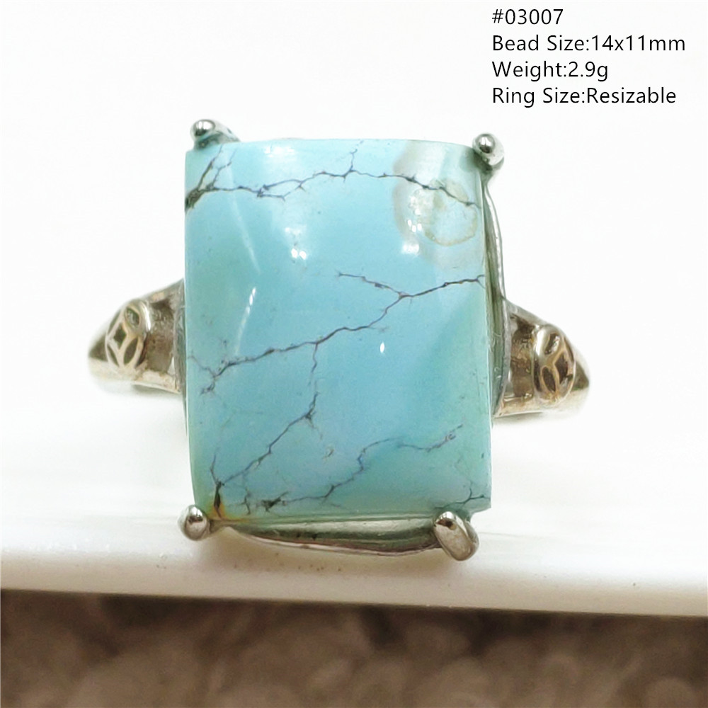 ターコイズストーンをあしらった925スターリングシルバーリン - Turquoise Stone Ring のレビューと価格