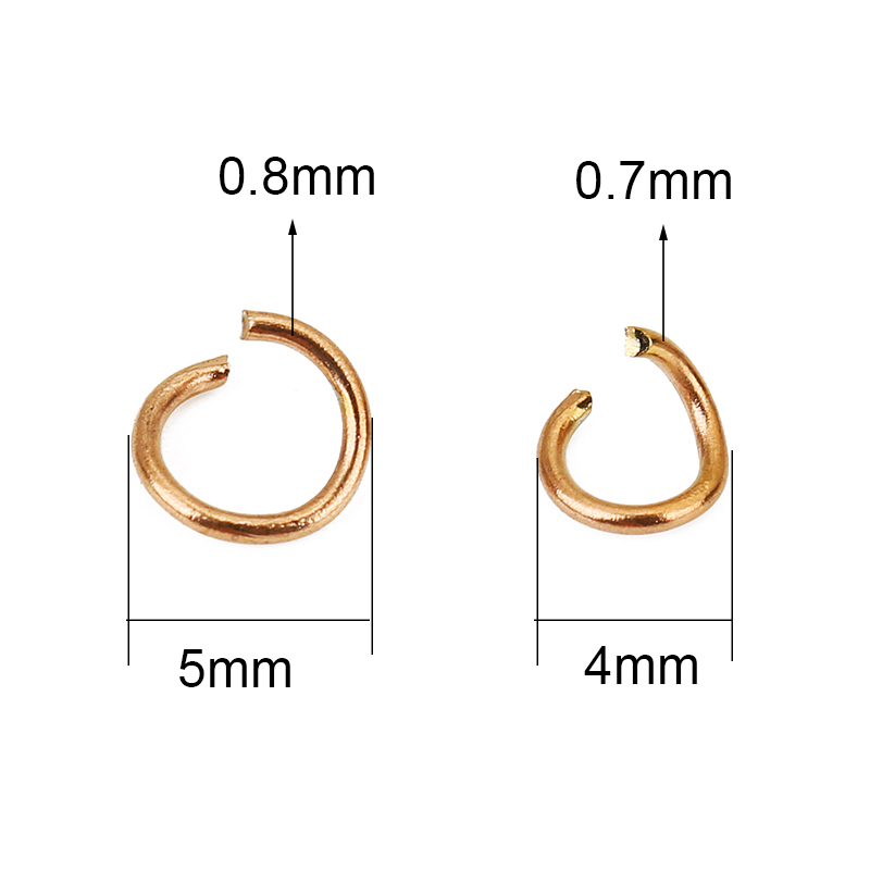 100個入り ローズゴールドメッキ ステンレス製 オープンジ - Gold Plated Ring のレビューと価格