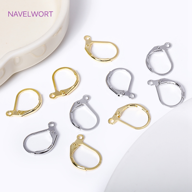 ファッションフレンチイヤリングレバーバックイヤーワイヤー 1 - Gold Plated Ring のレビューと価格