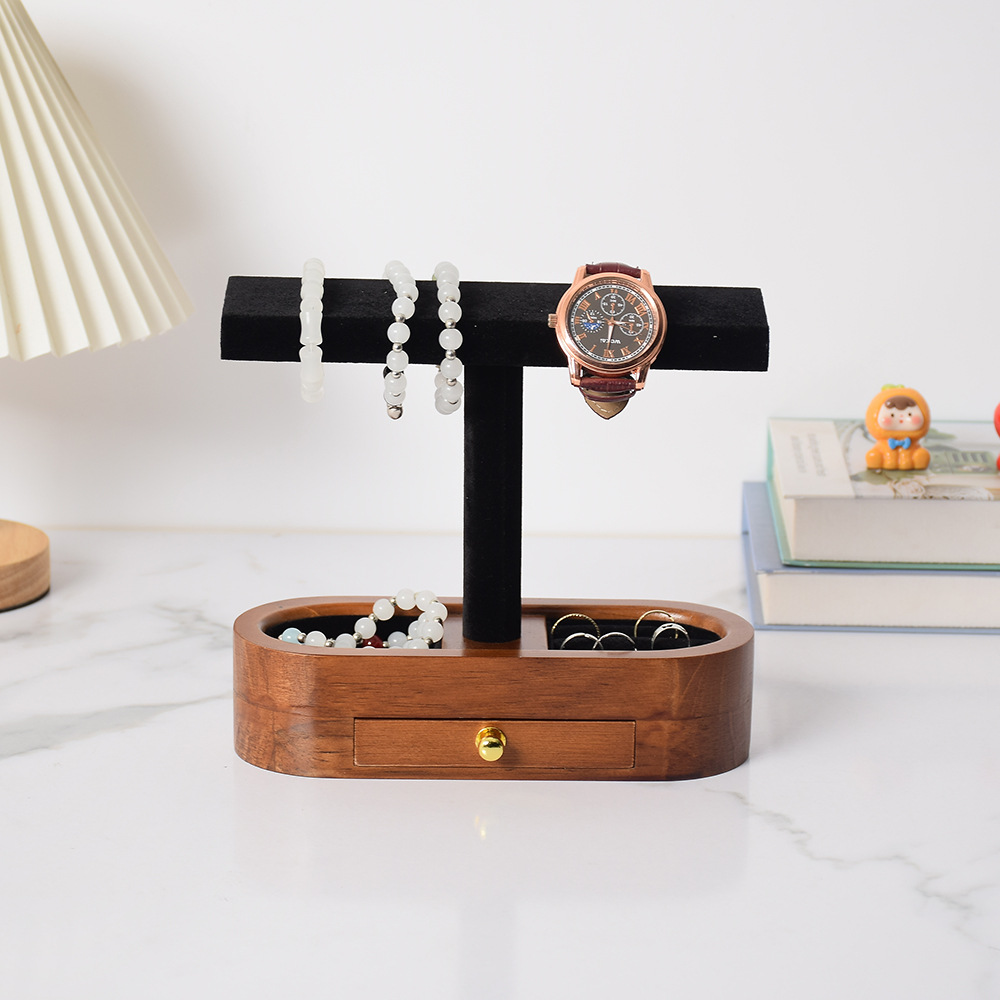 ジュエリーラック 無垢材ジュエリースタンド - デスクトップ - Jewelry Watches Vintage のレビューと価格