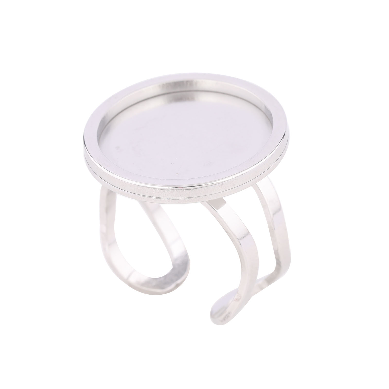 5 個 18 ミリメートルラウンドカボションリングベゼル設定 - Gold Plated Ring のレビューと価格