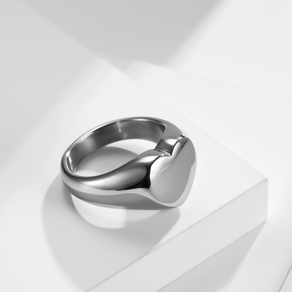 カスタマイズされた女性シグネットリングかわいいハート Rou - Statement Cocktail Ring のレビューと価格